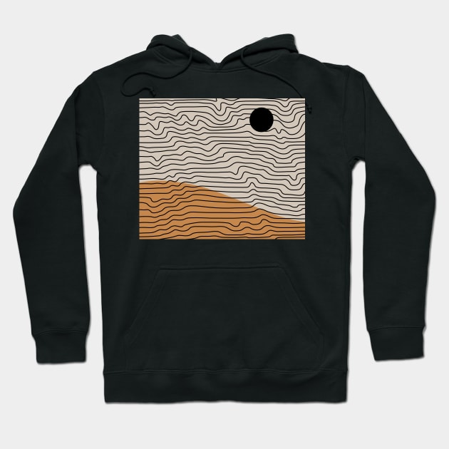 Black Sun On A Desert View Hoodie by SYLPAT